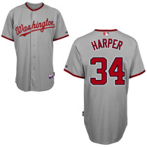 Washington Nationals #34 Bryce Harper Grey Cool Base Stitched MLB Jersey Washington Nationals #34 Bryce Harper Grey Cool Base Stitched MLB Jersey