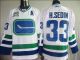Vancouver Canucks -33 Henrik Sedin Stitched White With 40TH Patch Third NHL Jersey
