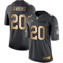Nike Eagles -20 Brian Dawkins Black Stitched NFL Limited Gold Salute To Service Jersey Nike Eagles -20 Brian Dawkins Black Stitched NFL Limited Gold Salute To Service Jersey