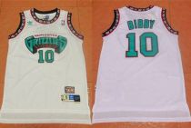 Memphis Grizzlies -10 Mike Bibby White TThrowback Stitched NBA Jersey Memphis Grizzlies -10 Mike Bibby White TThrowback Stitched NBA Jersey