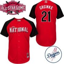Los Angeles Dodgers -21 Zack Greinke Red 2015 All-Star National League Stitched MLB Jersey Los Angeles Dodgers -21 Zack Greinke Red 2015 All-Star National League Stitched MLB Jersey
