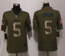 Nike Buffalo Bills -5 Tyrod Taylor Green Salute To Service Limited Jersey Nike Buffalo Bills -5 Tyrod Taylor Green Salute To Service Limited Jersey