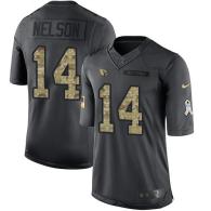Arizona Cardinals -14 JJ Nelson Nike Anthracite 2016 Salute to Service Jersey