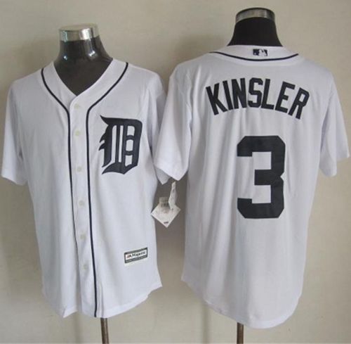 Detroit Tigers #3 Ian Kinsler New White Cool Base Stitched MLB Jersey