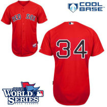 Boston Red Sox #34 David Ortiz Red Cool Base 2013 World Series Patch Stitched MLB Jersey Boston Red Sox #34 David Ortiz Red Cool Base 2013 World Series Patch Stitched MLB Jersey