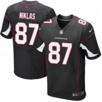 Nike Arizona Cardinals -87 Nikas Jersey Black Elite Alternate Jersey