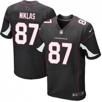 Nike Arizona Cardinals -87 Nikas Jersey Black Elite Alternate Jersey