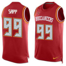 Nike Buccaneers -99 Warren Sapp Red Team Color Stitched NFL Limited Tank Top Jersey Nike Buccaneers -99 Warren Sapp Red Team Color Stitched NFL Limited Tank Top Jersey