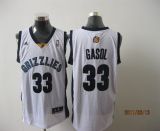 Memphis Grizzlies -33 Marc Gasol Revolution 30 White Stitched NBA Jersey