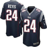 Nike New England Patriots -24 Darrelle Revis Navy Blue Team Color NFL Game Jersey