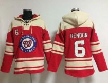 Washington Nationals #6 Anthony Rendon Red Sawyer Hooded Sweatshirt MLB Hoodie Washington Nationals #6 Anthony Rendon Red Sawyer Hooded Sweatshirt MLB Hoodie
