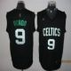 Boston Celtics -9 Rajon Rondo Black With Green Name Stitched NBA Jersey