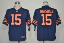 Nike Bears -15 Brandon Marshall Navy Blue 1940s Throwback Stitched NFL Game Jersey Nike Bears -15 Brandon Marshall Navy Blue 1940s Throwback Stitched NFL Game Jersey