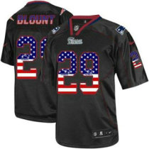 Nike New England Patriots -29 LeGarrette Blount Black NFL Elite USA Flag Fashion Jersey Nike New England Patriots -29 LeGarrette Blount Black NFL Elite USA Flag Fashion Jersey