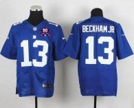 Nike New York Giants #13 Odell Beckham Jr Royal Blue Team Color With 1925-2014 Season Patch Men's St