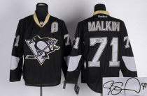 Autographed Pittsburgh Penguins -71 Evgeni Malkin Black Ice Stitched NHL Jersey Autographed Pittsburgh Penguins -71 Evgeni Malkin Black Ice Stitched NHL Jersey