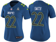 WOMEN'S NFC 2017 PRO BOWL MINNESOTA VIKINGS #22 HARRISON SMITH BLUE GAME JERSEY
