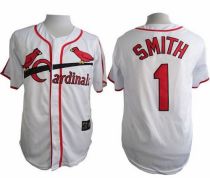 St Louis Cardinals #1 Ozzie Smith White Cooperstown Throwback Stitched MLB Jersey St Louis Cardinals #1 Ozzie Smith White Cooperstown Throwback Stitched MLB Jersey