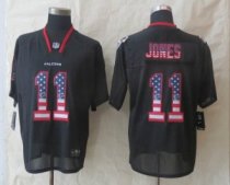 2014 New Nike Atlanta Falcons 11 Jones USA Flag Fashion Black Elite Jerseys 2014 New Nike Atlanta Falcons 11 Jones USA Flag Fashion Black Elite Jerseys