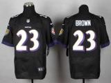 Nike Ravens -23 Chykie Brown Black Alternate Men's Stitched NFL New Elite Jersey