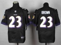 Nike Ravens -23 Chykie Brown Black Alternate Men's Stitched NFL New Elite Jersey
