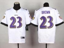 Nike Ravens -23 Chykie Brown White Men's Stitched NFL New Elite Jersey Nike Ravens -23 Chykie Brown White Men's Stitched NFL New Elite Jersey