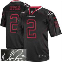 Nike Falcons -2 Matt Ryan Lights Out Black Men's Stitched NFL Elite Autographed Jersey Nike Falcons -2 Matt Ryan Lights Out Black Men's Stitched NFL Elite Autographed Jersey
