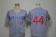Chicago Cubs -44 Anthony Rizzo Grey Cool Base Stitched MLB Jersey