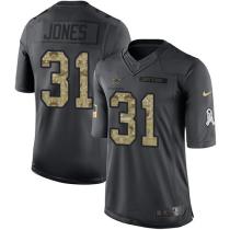 Dallas Cowboys -31 Byron Jones Nike Anthracite 2016 Salute to Service Jersey