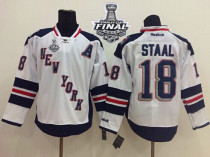 New York Rangers -18 Marc Staal White 2014 Stadium Series With Stanley Cup Finals Stitched NHL Jerse New York Rangers -18 Marc Staal White 2014 Stadium Series With Stanley Cup Finals Stitched NHL Jerse
