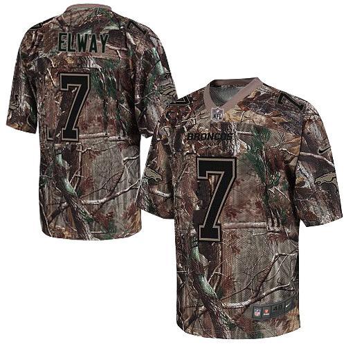 Nike Denver Broncos #7 John Elway Camo Men's Stitched NFL Realtree Elite Jersey