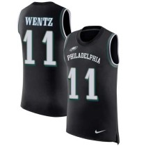 Nike Eagles -11 Carson Wentz Black Alternate Stitched NFL Limited Rush Tank Top Jersey Nike Eagles -11 Carson Wentz Black Alternate Stitched NFL Limited Rush Tank Top Jersey