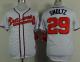 Atlanta Braves #29 John Smoltz White Cool Base Stitched MLB Jersey