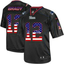 Nike New England Patriots -12 Tom Brady Black NFL Elite USA Flag Fashion Jersey Nike New England Patriots -12 Tom Brady Black NFL Elite USA Flag Fashion Jersey