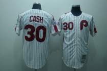 Mitchell And Ness Philadelphia Phillies #30 Dave Cash Stitched White Red Strip Throwback MLB Jersey Mitchell And Ness Philadelphia Phillies #30 Dave Cash Stitched White Red Strip Throwback MLB Jersey