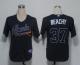 Atlanta Braves #37 Brandon Beachy Blue Cool Base Stitched MLB Jersey