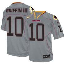 Nike Washington Redskins -10 Robert Griffin III Lights Out Grey Men's Stitched NFL Elite Jersey Nike Washington Redskins -10 Robert Griffin III Lights Out Grey Men's Stitched NFL Elite Jersey
