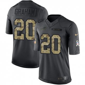 Buffalo Bills -20 Corey Graham Nike Anthracite 2016 Salute to Service Jersey