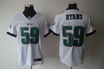 Nike Philadelphia Eagles #59 DeMeco Ryans White Men's Stitched NFL Elite Jersey Nike Philadelphia Eagles #59 DeMeco Ryans White Men's Stitched NFL Elite Jersey