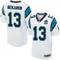 Nike Panthers -13 Kelvin Benjamin White With 20TH Season Patch Stitched Jersey Nike Panthers -13 Kelvin Benjamin White With 20TH Season Patch Stitched Jersey