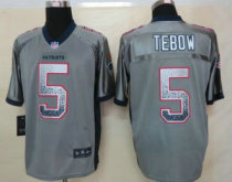 2013 New Nike New England Patriots 5 Tebow Drift Fashion Grey Elite Jerseys 2013 New Nike New England Patriots 5 Tebow Drift Fashion Grey Elite Jerseys