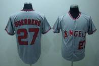 Los Angeles Angels of Anaheim -27 Vladimir Guerrero Stitched Grey MLB Jersey
