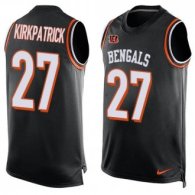 Nike Bengals -27 Dre Kirkpatrick Black Team Color Stitched NFL Limited Tank Top Jersey