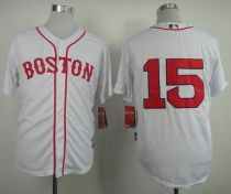 Boston Red Sox #15 Dustin Pedroia Stitched White MLB Jersey Boston Red Sox #15 Dustin Pedroia Stitched White MLB Jersey