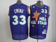 Mitchell And Ness New York Knicks -33 Patrick Ewing All star Swingman Blue Stitched NBA Jersey