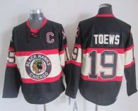 Chicago Blackhawks -19 Jonathan Toews Black Third CCM Stitched NHL Jersey