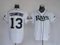 Tampa Bay Rays #13 Carl Crawford Stitched White MLB Jersey Tampa Bay Rays #13 Carl Crawford Stitched White MLB Jersey