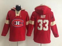 Montreal Canadiens -33 Patrick Roy Red Pullover NHL Hoodie Montreal Canadiens -33 Patrick Roy Red Pullover NHL Hoodie