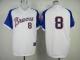 Atlanta Braves #8 Justin Upton White 1974 Throwback Stitched MLB Jersey