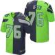 Nike Seahawks -76 Germain Ifedi Steel Blue Green Stitched NFL Elite Split Jersey